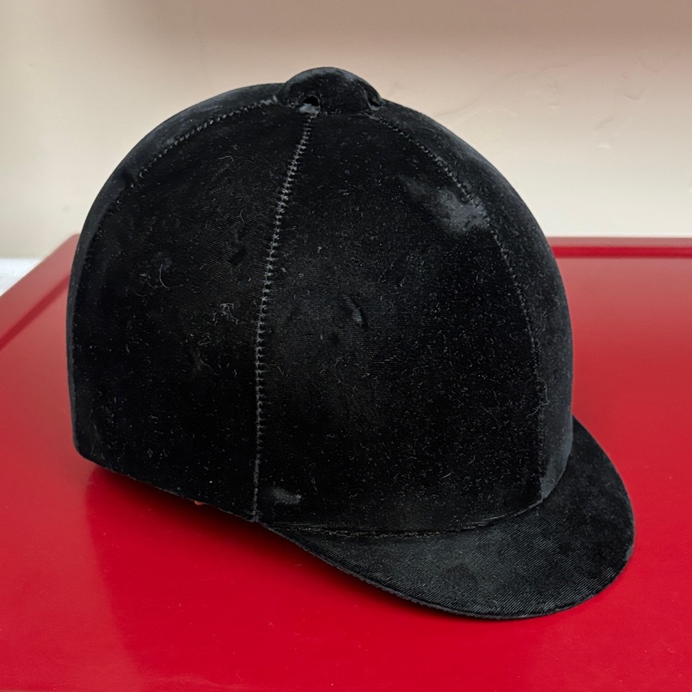 Elegant Black Velvet equestrian helmet